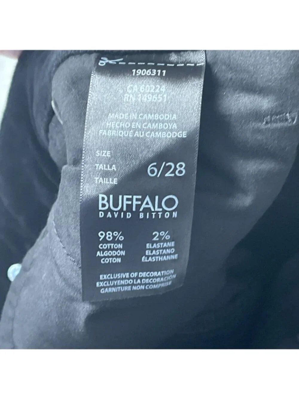 Buffalo David Bitton new tag